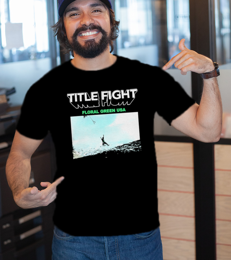 Title Fight Floral Green USA Hardcore Punk T-Shirt