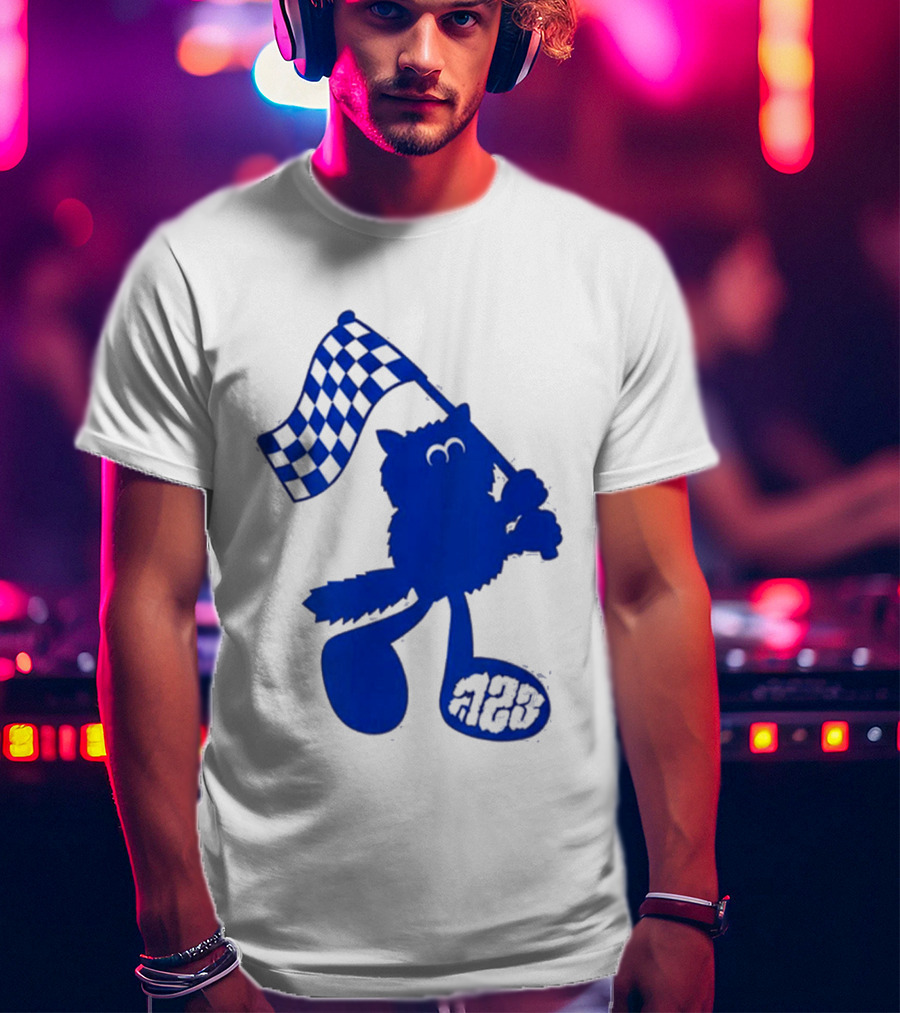 Alex Albon Quadrant Singapore Race Week Mascot 23 Checkered Flag T-Shirt