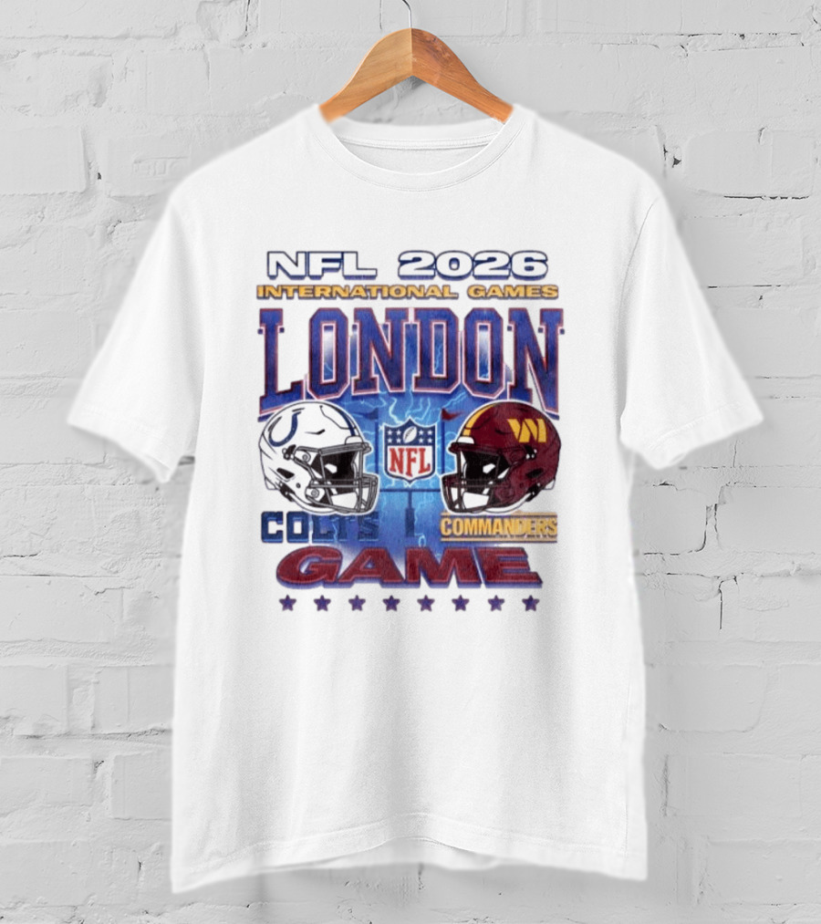 NFL 2026 International Games London Colts Vs Commanders Game T-Shirt