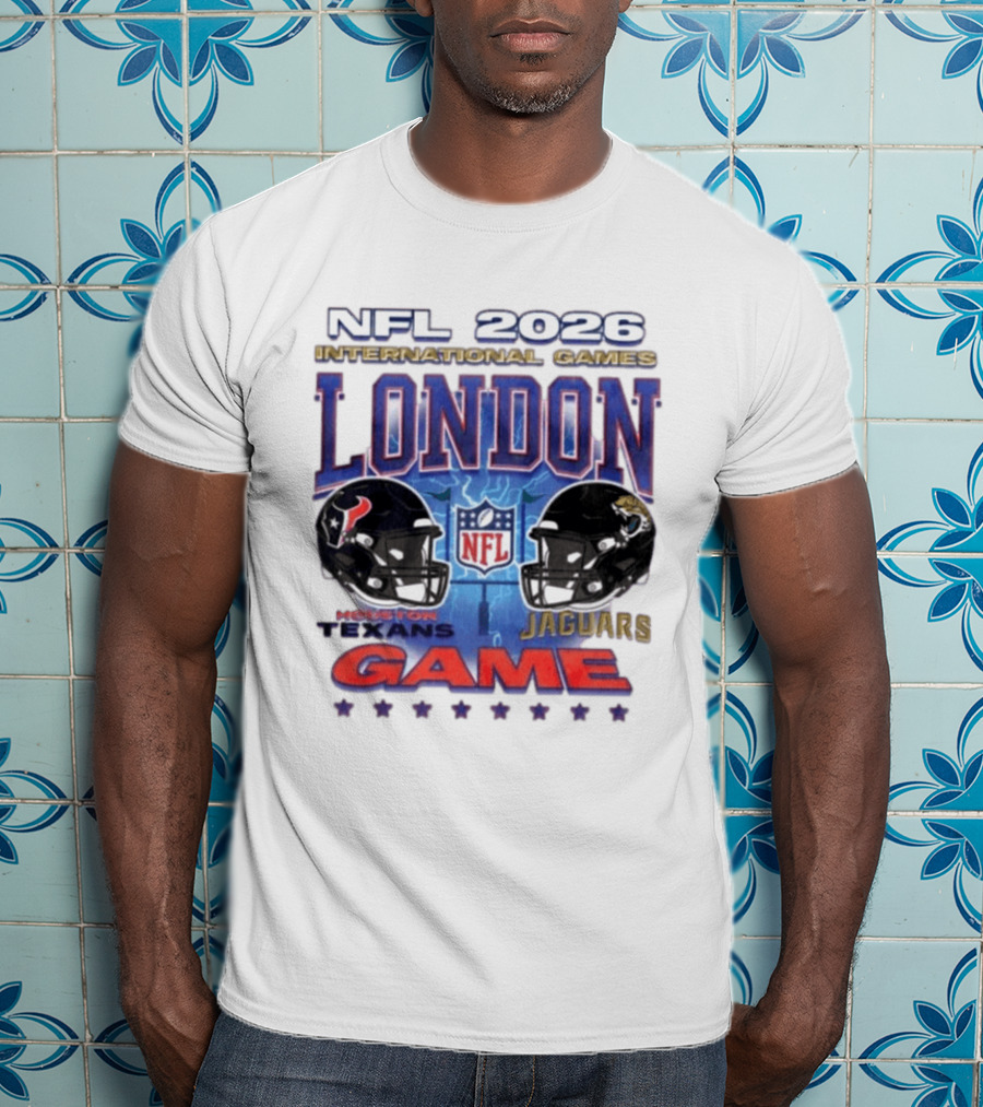NFL 2026 International Games London Houston Texans Vs Jacksonville Jaguars Game T-Shirt
