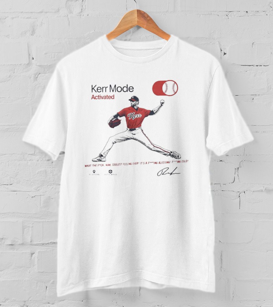 Kerr Mode Activated Baseball Player Pitcher On Switch T-Shirt