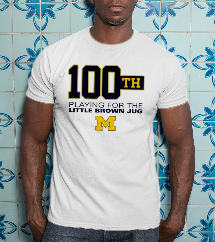 Michigan Wolverines 100th Playing For The Little Brown Jug M T-Shirt