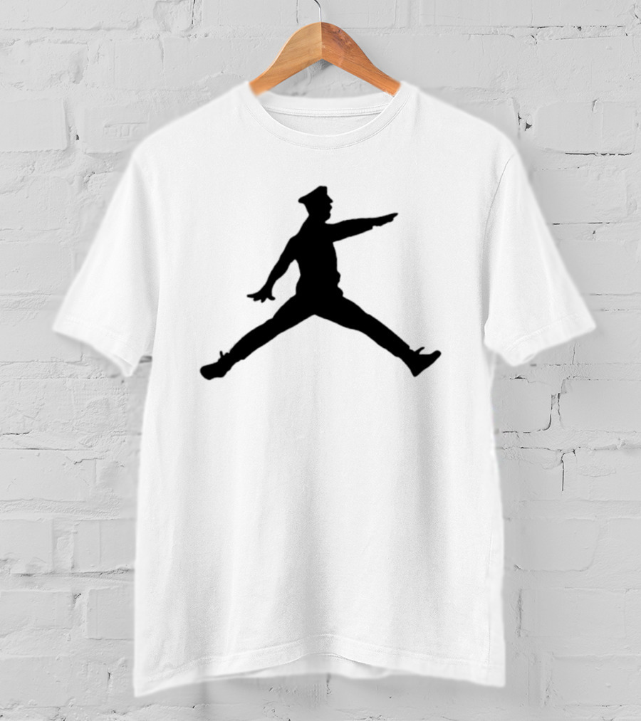 Police Officer Jumpman Figure T-Shirt