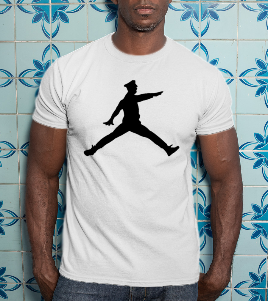 Police Officer Jumpman Figure T-Shirt