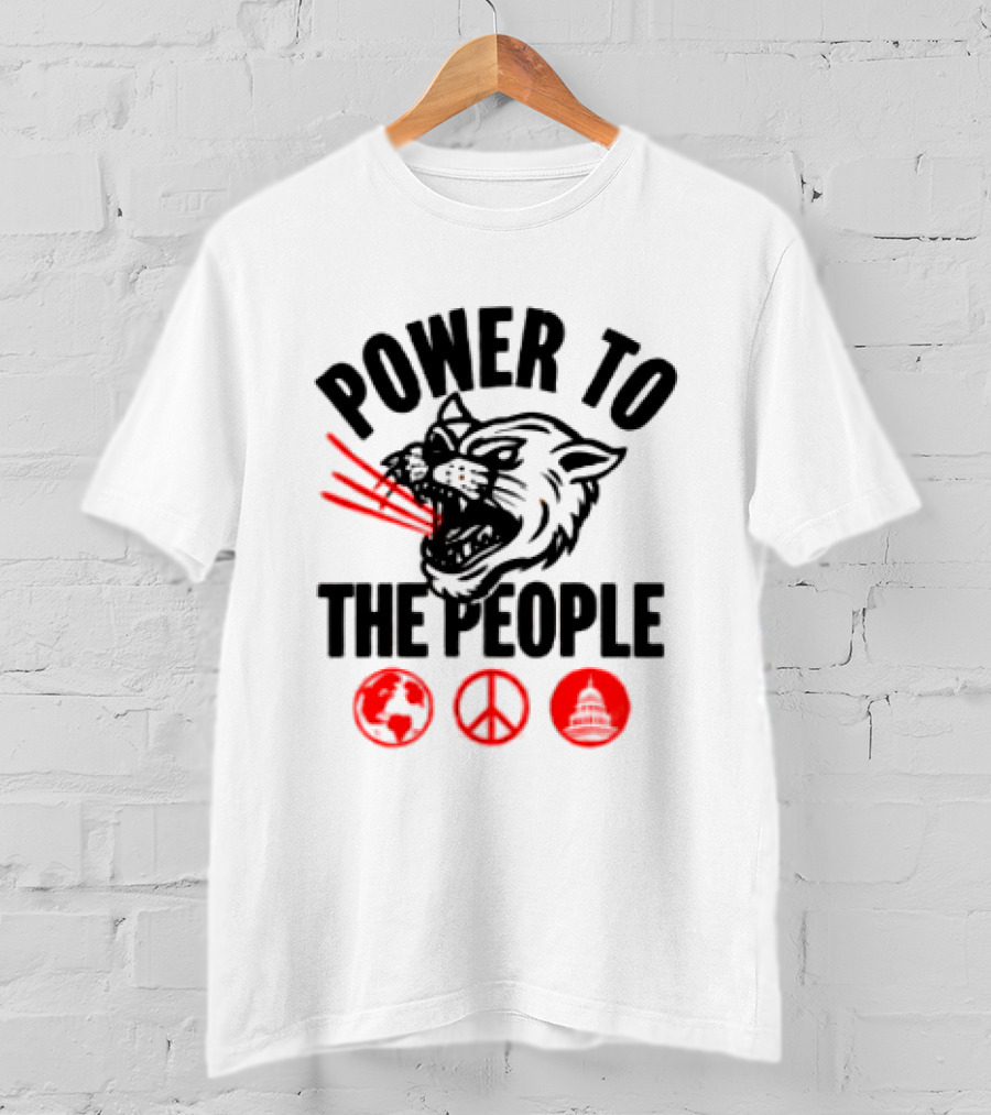 Power To The People 2026 Columbia MD October 3 Merriweather Post Pavilion The Tiger Peace T-Shirt