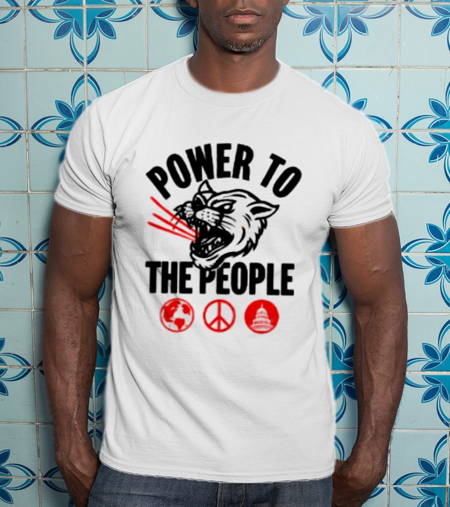 Power To The People 2026 Columbia MD October 3 Merriweather Post Pavilion The Tiger Peace T-Shirt