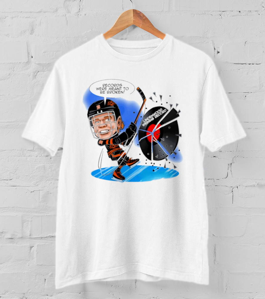 Records Were Meant To Be Broken Lindenwood Hockey Winning Record T-Shirt