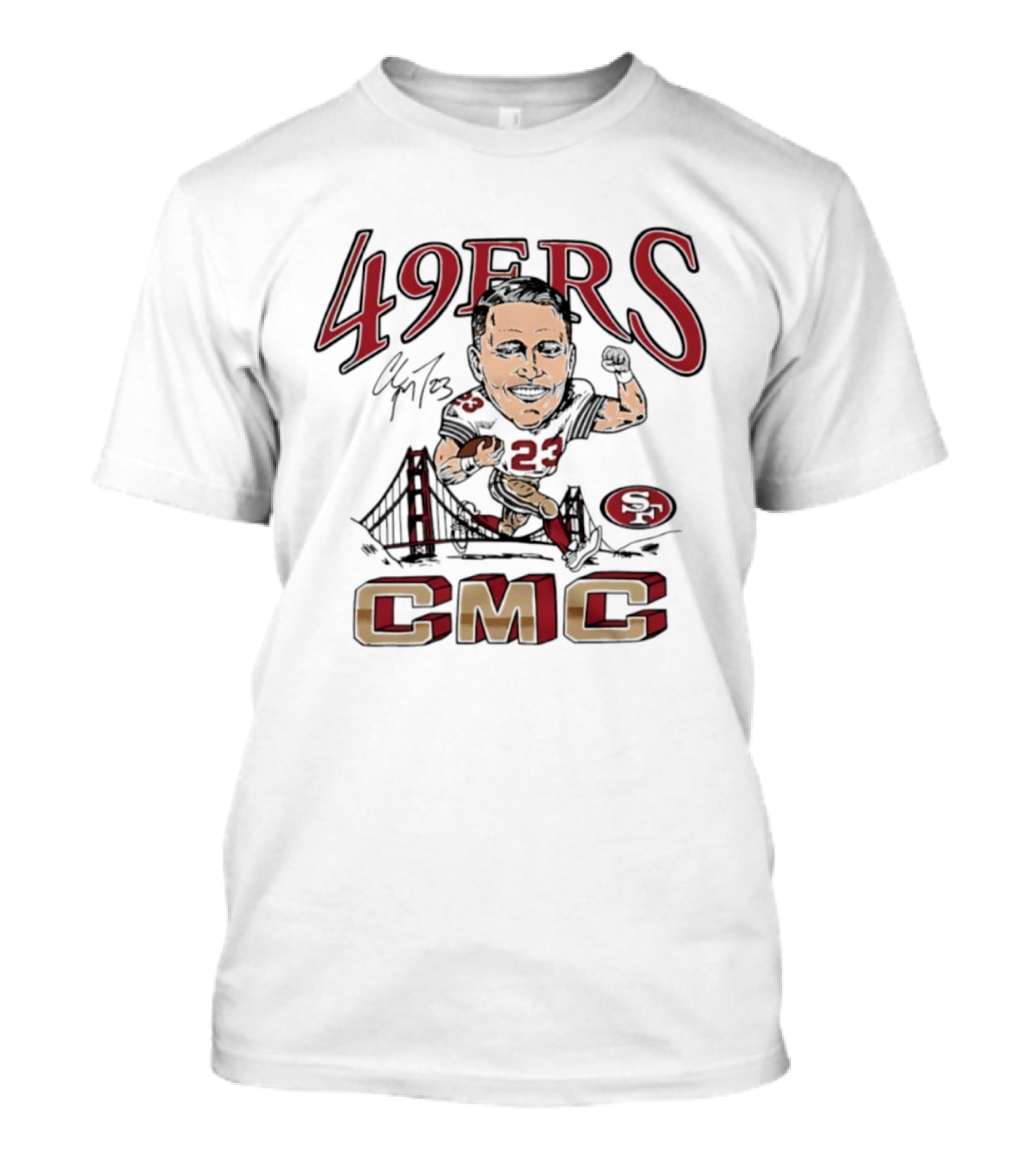 San Francisco 49ers CMC Caricature 23 T-Shirt