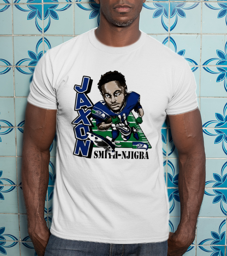 Seattle Seahawks Jaxon Smith Njigba Football Caricature T-Shirt