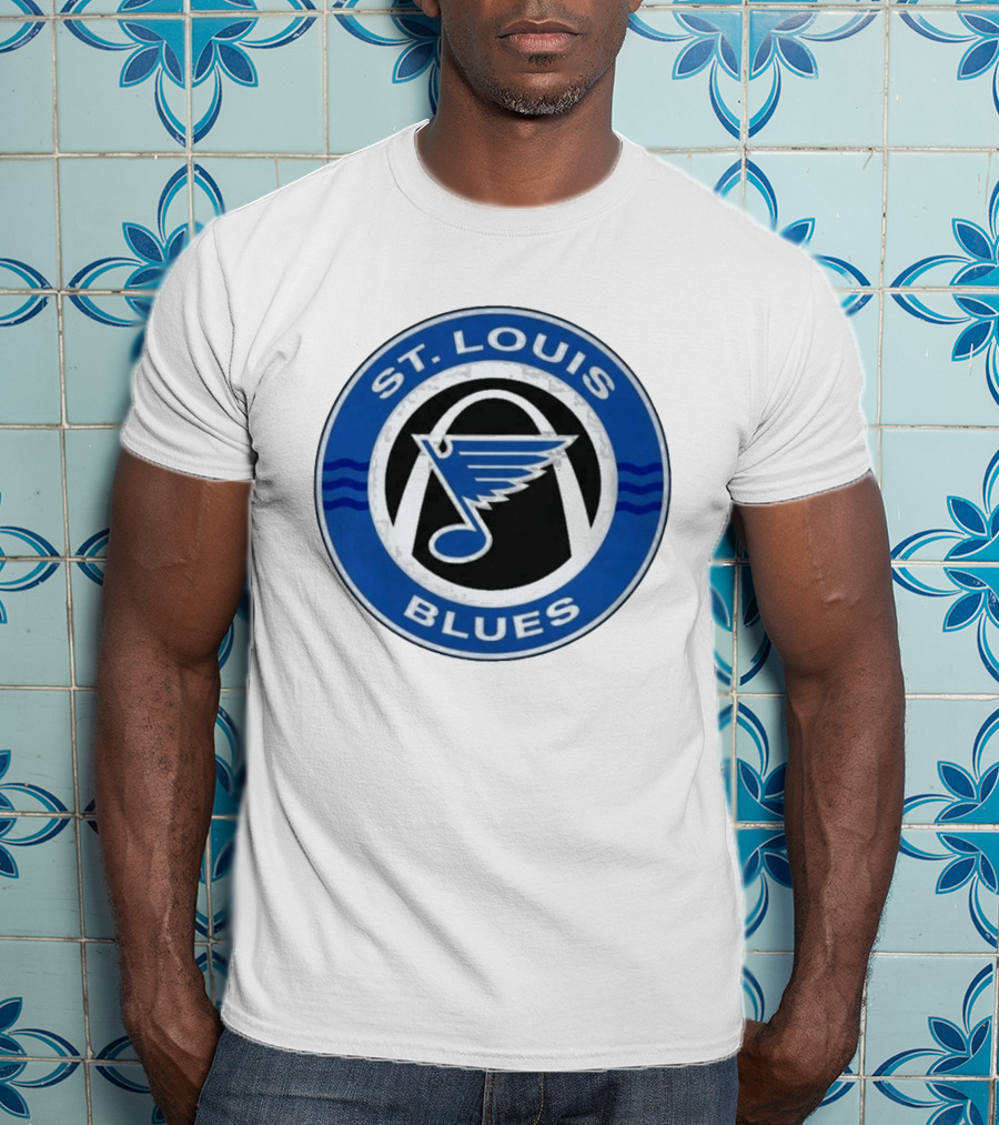 St. Louis Blues NHL Hockey Arch And Note T-Shirt