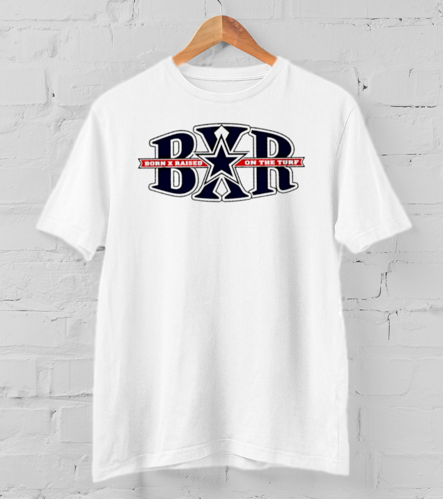 BXR Born X Raised On The Turf Streetwear Urban Football T-Shirt
