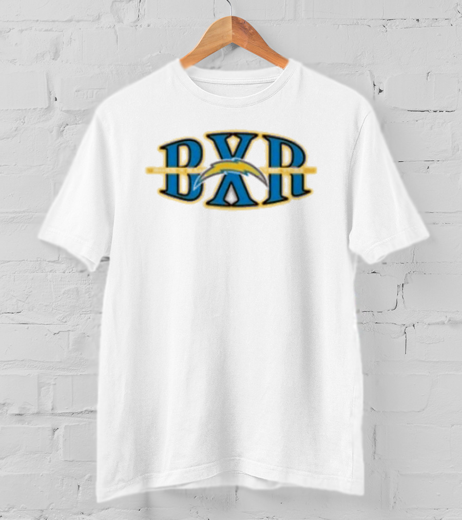 Los Angeles Chargers Born X Raised BXR Block Letter T-Shirt
