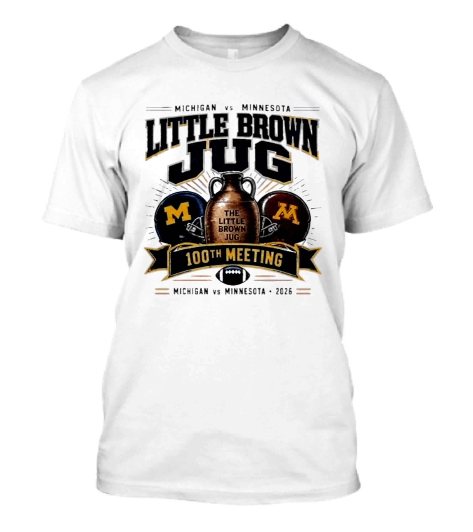 Michigan Vs Minnesota Little Brown Jug 100th Meeting 2023 T-Shirt