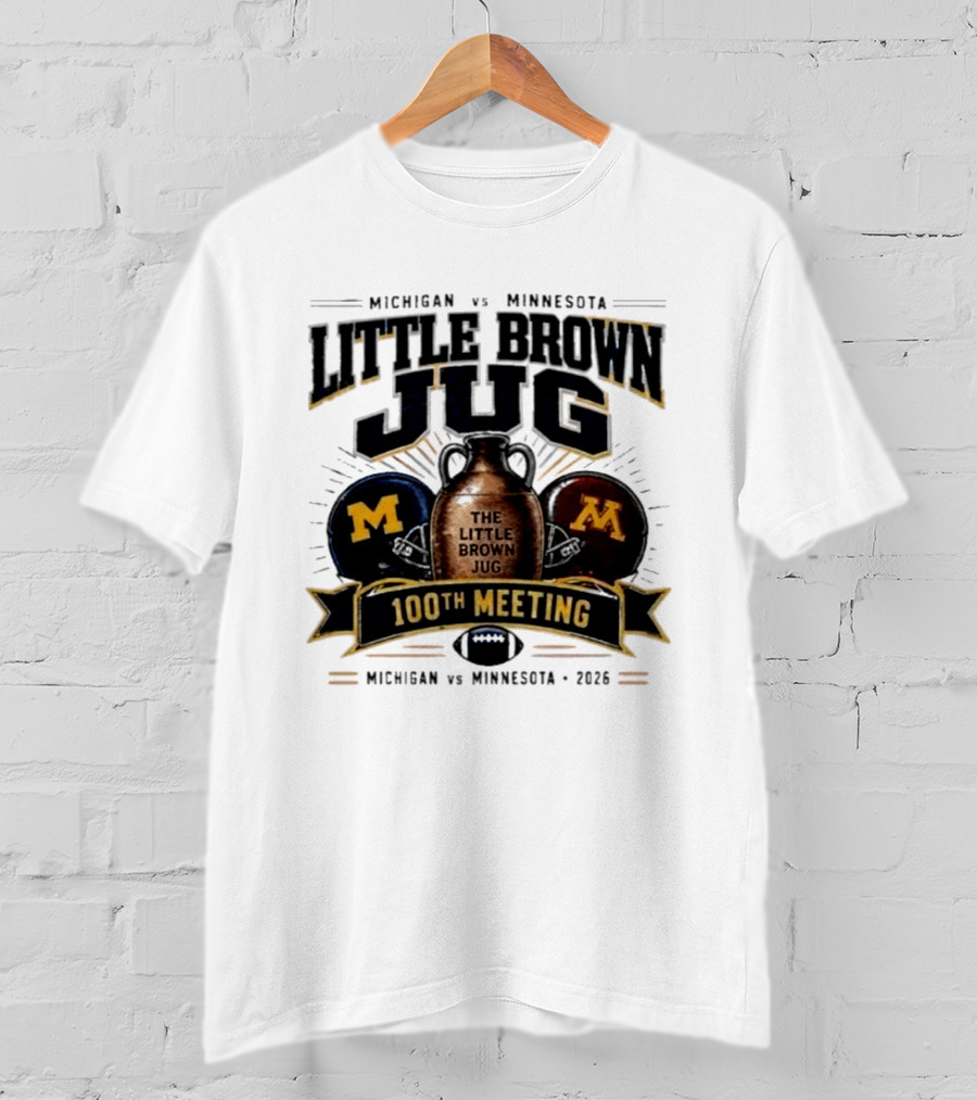 Michigan Vs Minnesota Little Brown Jug 100th Meeting 2023 T-Shirt