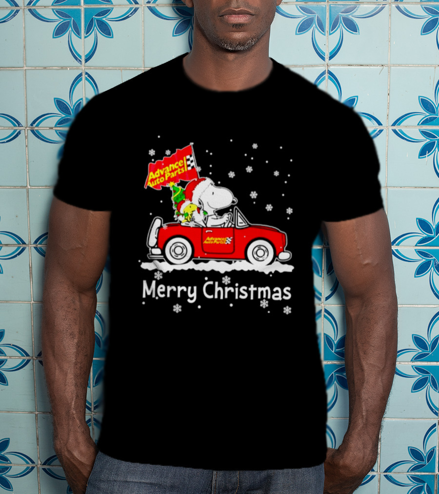 Advance Auto Parts Snoopy Woodstock Merry Christmas 2026 T-Shirt