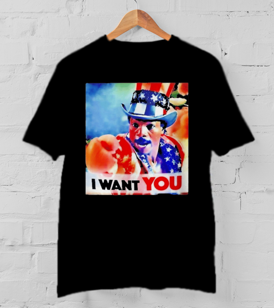 Apollo Creed I Want You Uncle Sam Rocky Meme T-Shirt