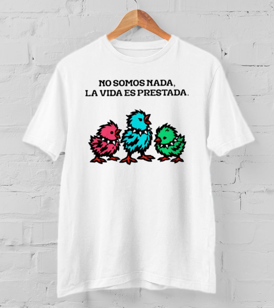 No Somos Nada La Vida Es Prestada Colorful Punk Chicks T-Shirt