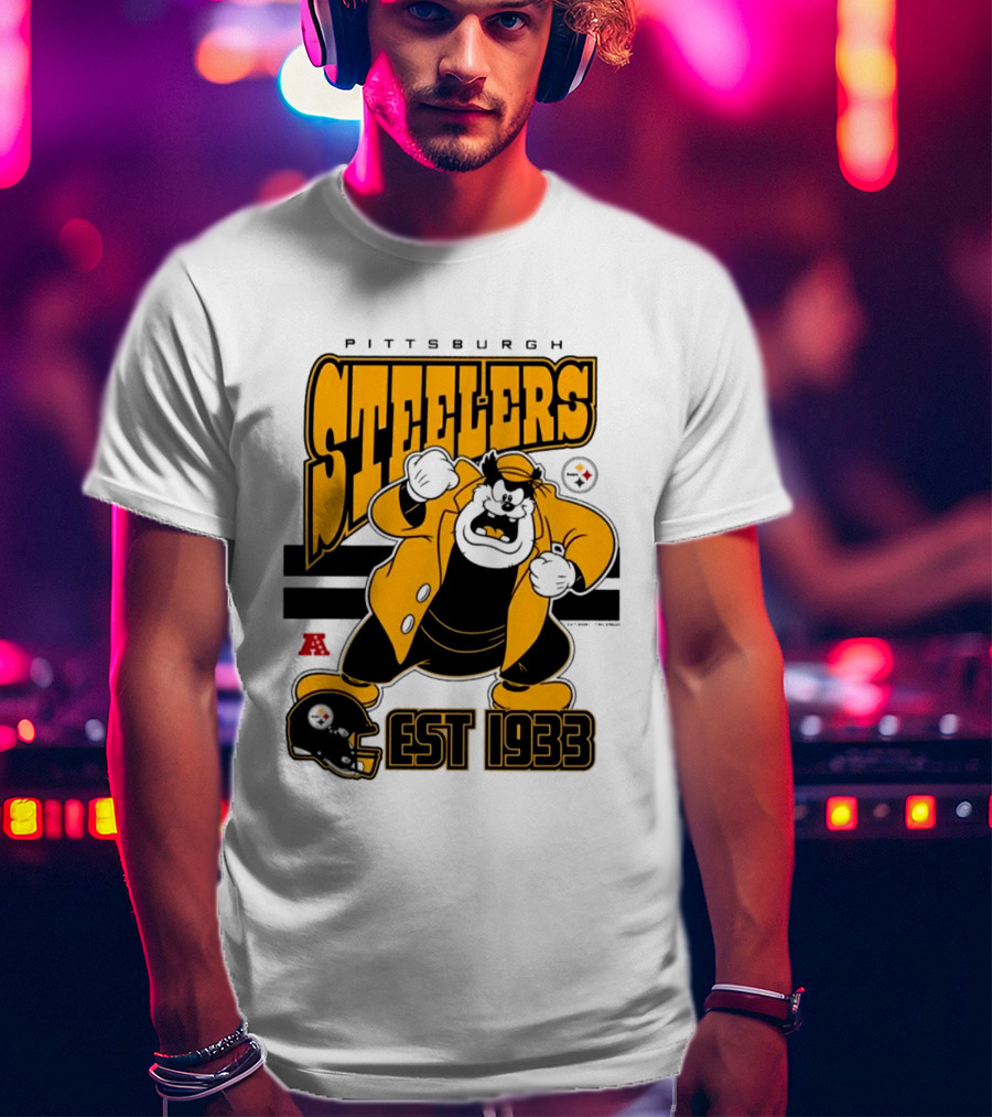 Pittsburgh Steelers Disney Pete EST 1933 NFL Collaboration T-Shirt