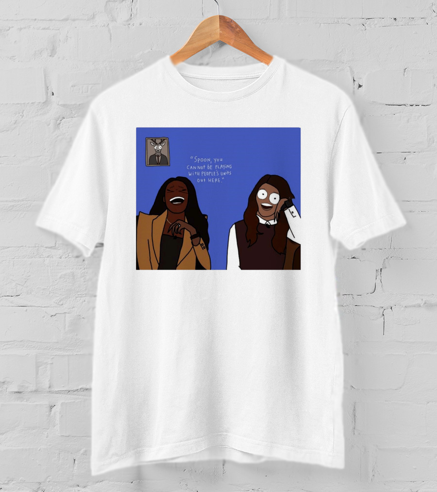 Spoon You Cannot Be Playing Meme Cartoon Laughter Scene T-Shirt