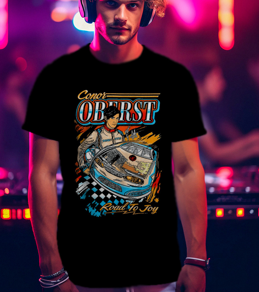 Conor Oberst Bright Eyes Road To Joy Nascar Bootleg T-Shirt