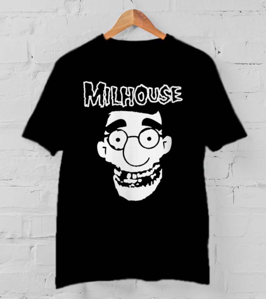 Milhouse Face The Simpsons Cartoon Animated Series T-Shirt