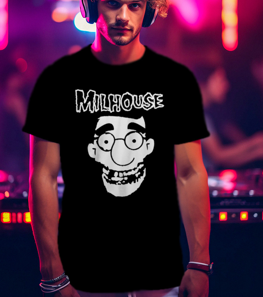 Milhouse Face The Simpsons Cartoon Animated Series T-Shirt