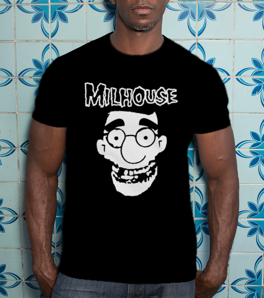 Milhouse Face The Simpsons Cartoon Animated Series T-Shirt