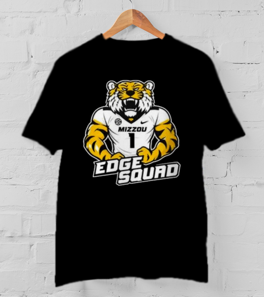 Mizzou Tigers Edge Squad 2026 Black Nike No.1 T-Shirt