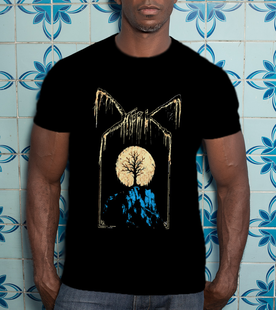 Mork European Tour 2026 Tree And Mountain T-Shirt