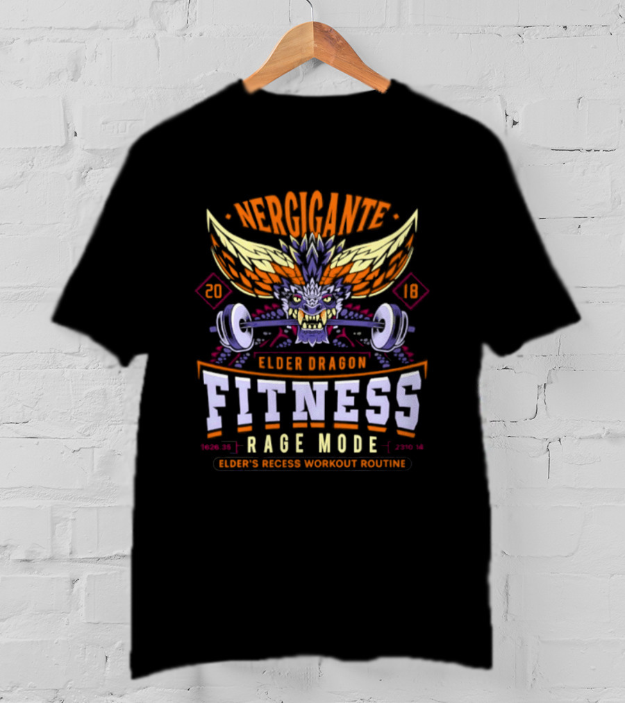 Nergigante Elder Dragon Fitness Rage Mode Elder's Recess Workout Routine 2018 T-Shirt