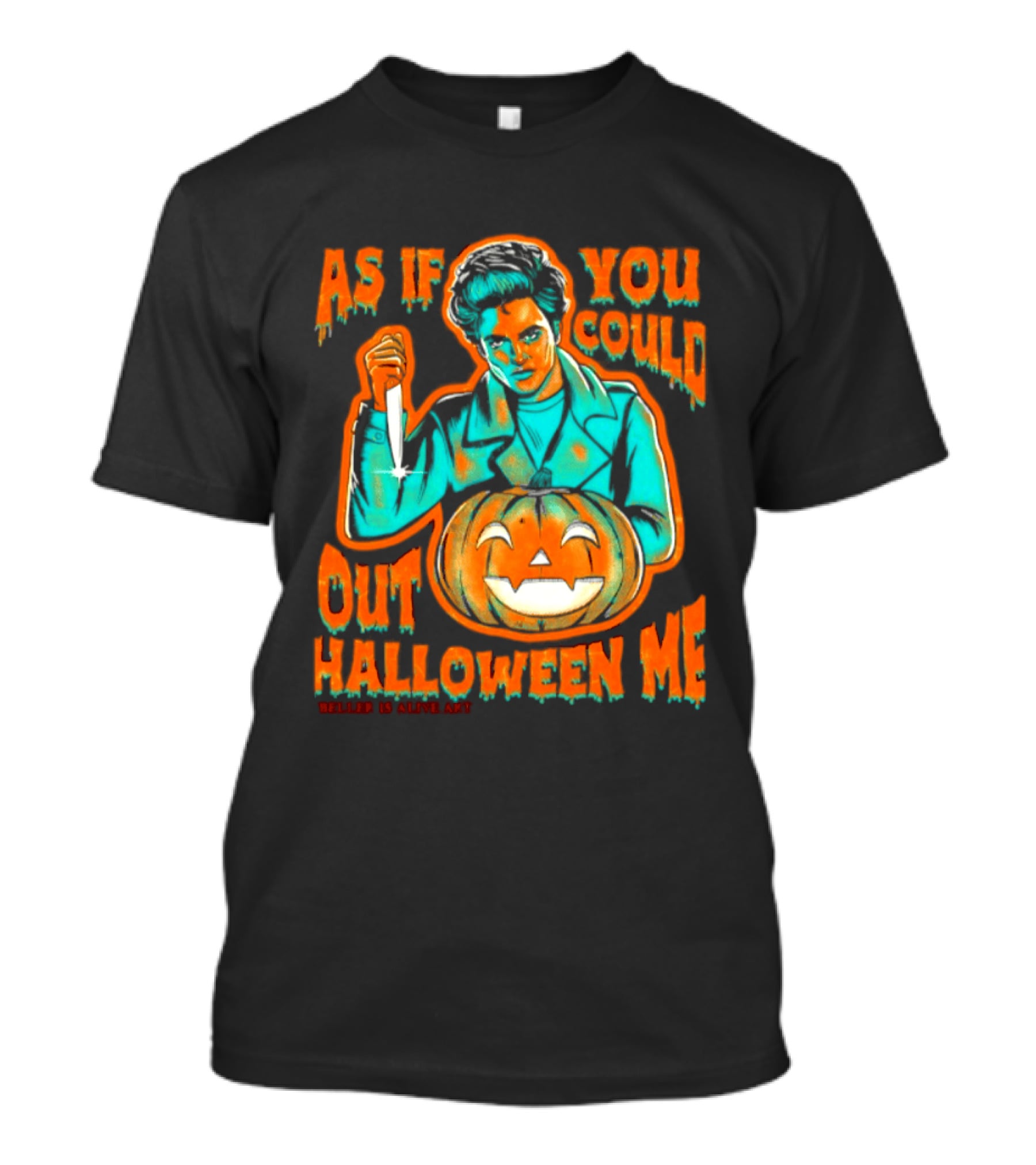 Robert Pattinson As If You Could Out Halloween Me Knife Pumpkin T-Shirt
