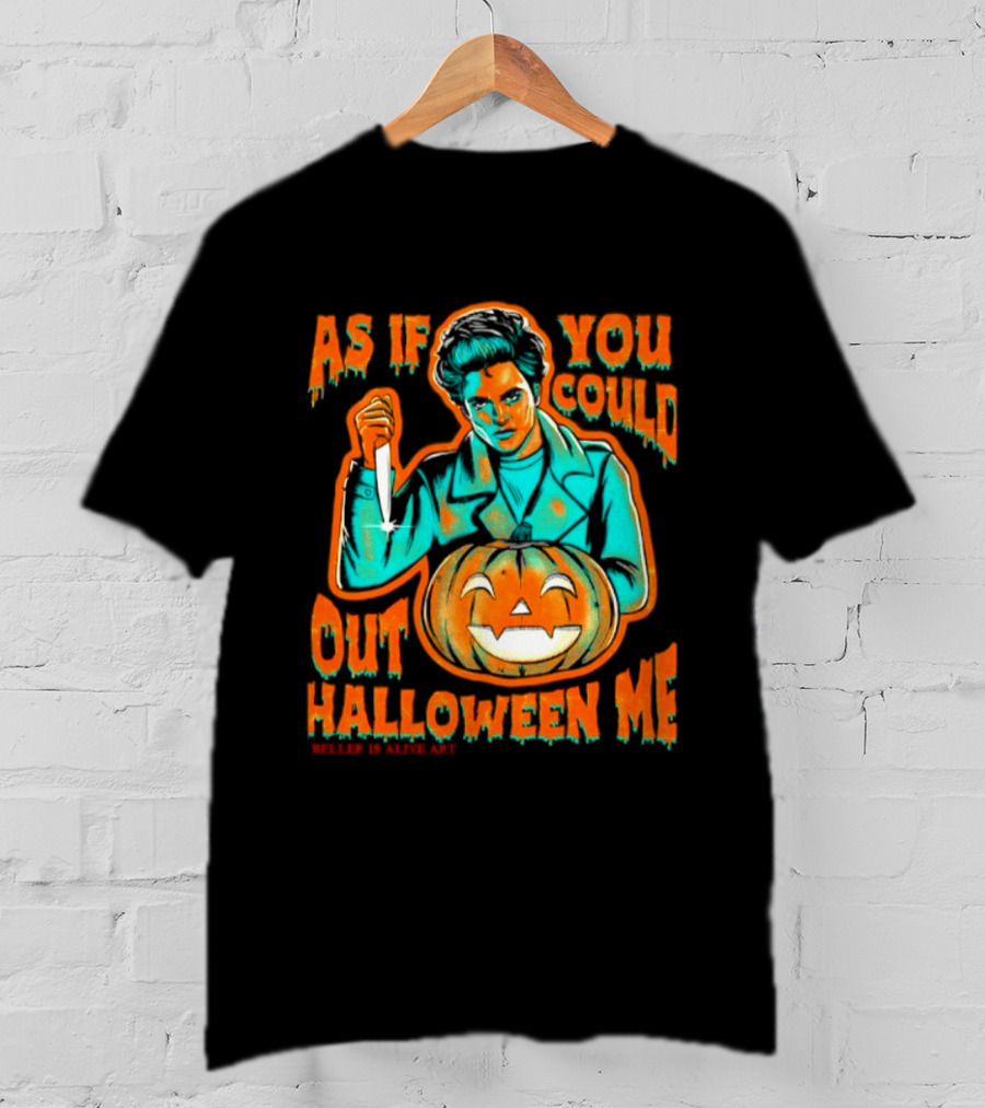 Robert Pattinson As If You Could Out Halloween Me Knife Pumpkin T-Shirt