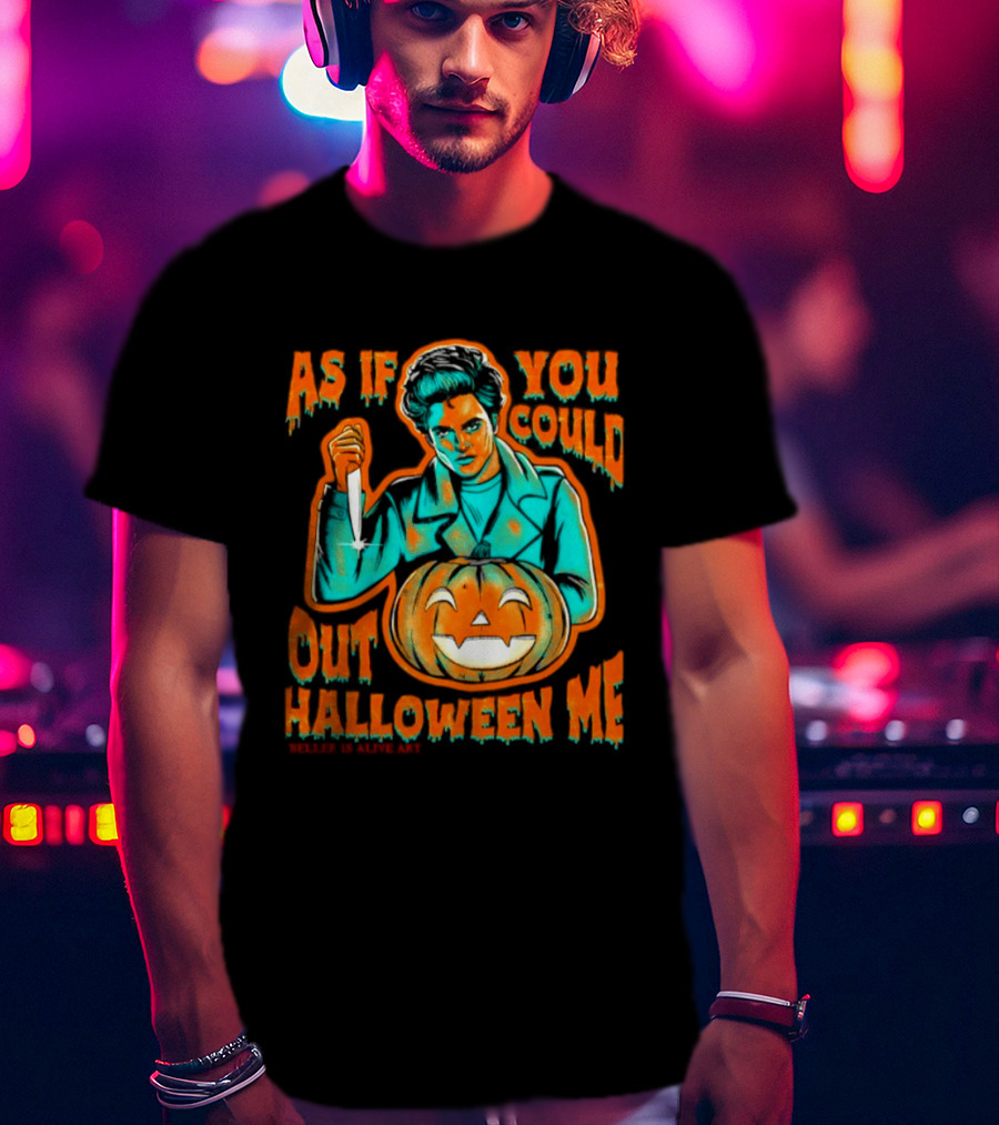 Robert Pattinson As If You Could Out Halloween Me Knife Pumpkin T-Shirt