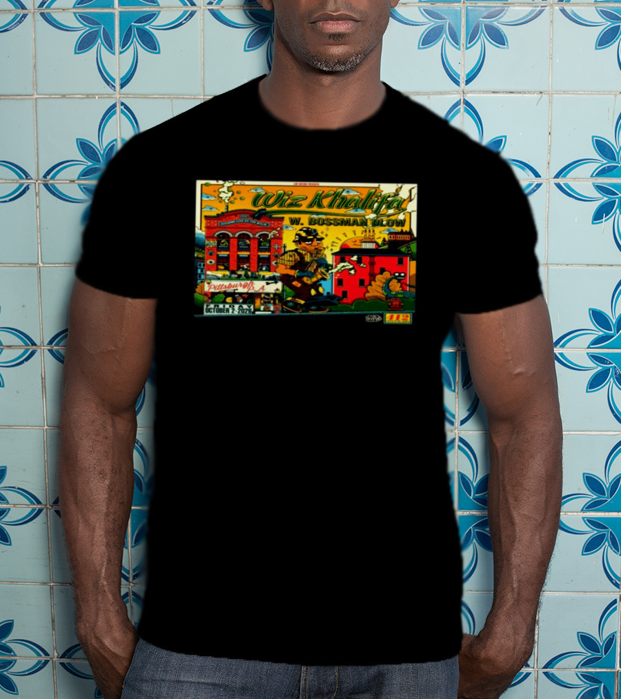 Wiz Khalifa BossMan Dlow Limited Event Pittsburgh PA October 2 2026 T-Shirt