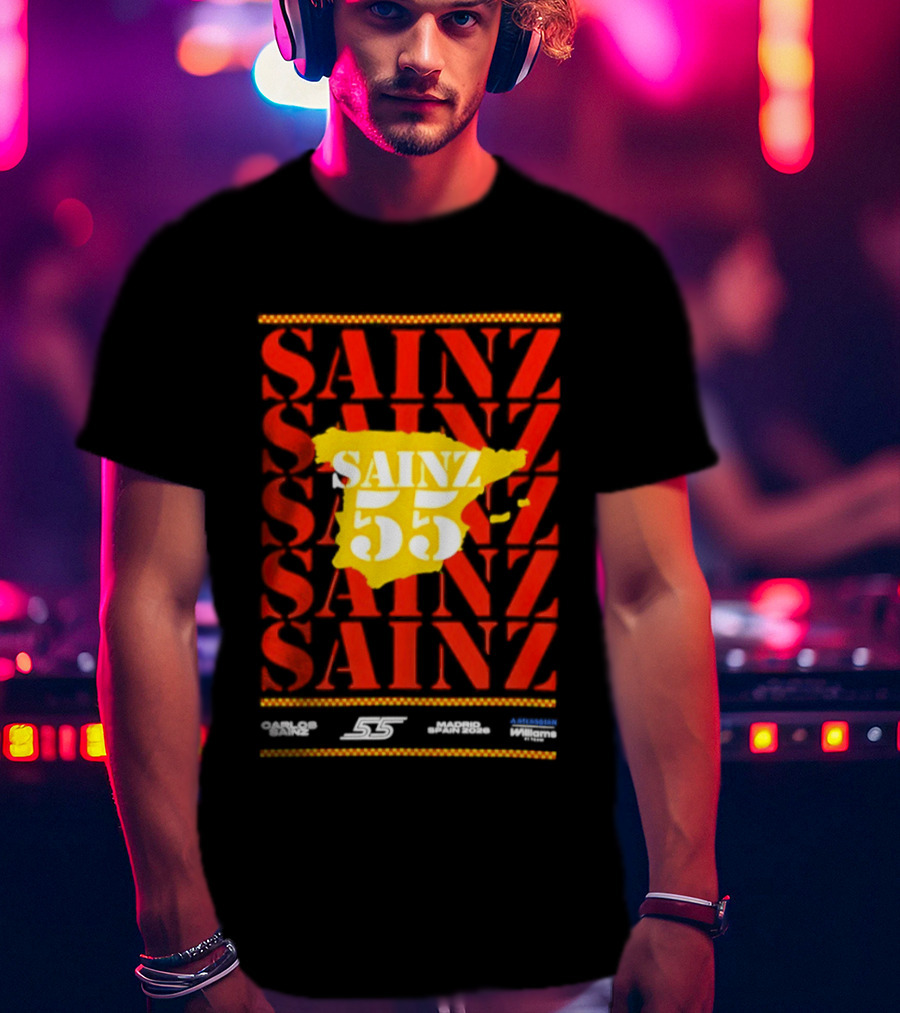Sainz 55 Atlassian Williams Madrid Race Team Carlos T-Shirt