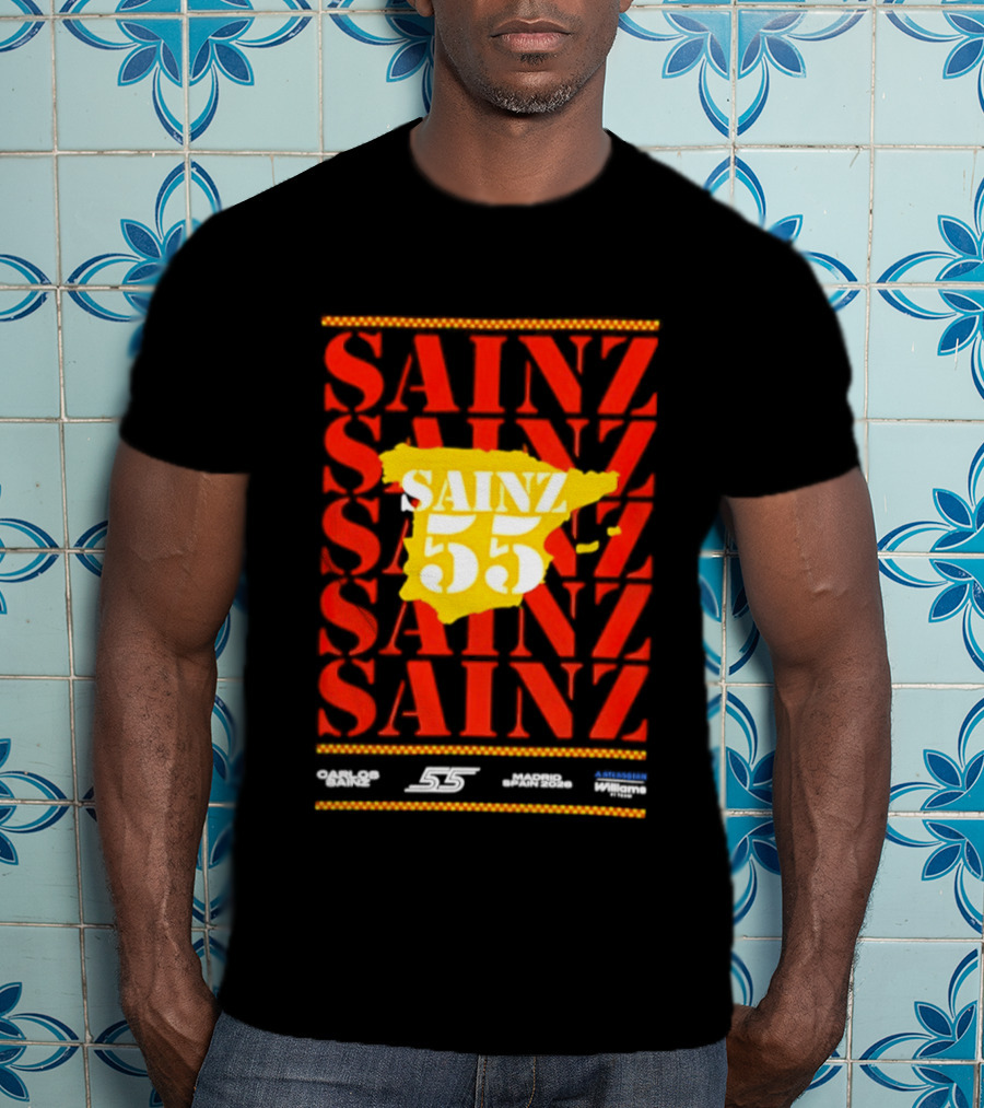 Sainz 55 Atlassian Williams Madrid Race Team Carlos T-Shirt