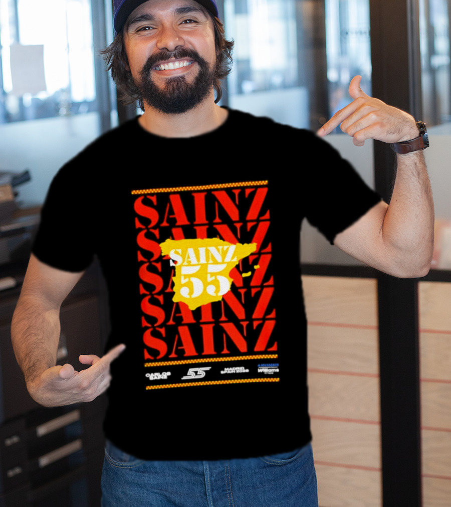 Sainz 55 Atlassian Williams Madrid Race Team Carlos T-Shirt