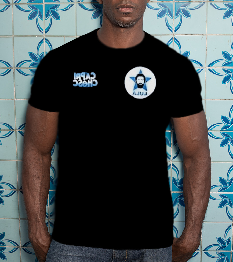Lula Star Navy Capiroto Chefe Brazil President T-Shirt