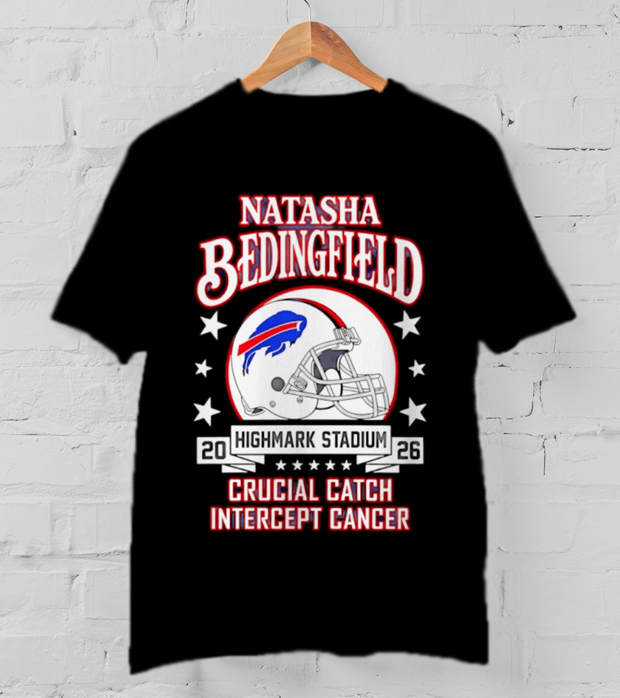 Buffalo Bills Natasha Bedingfield 2026 Crucial Catch Intercept Cancer T-Shirt