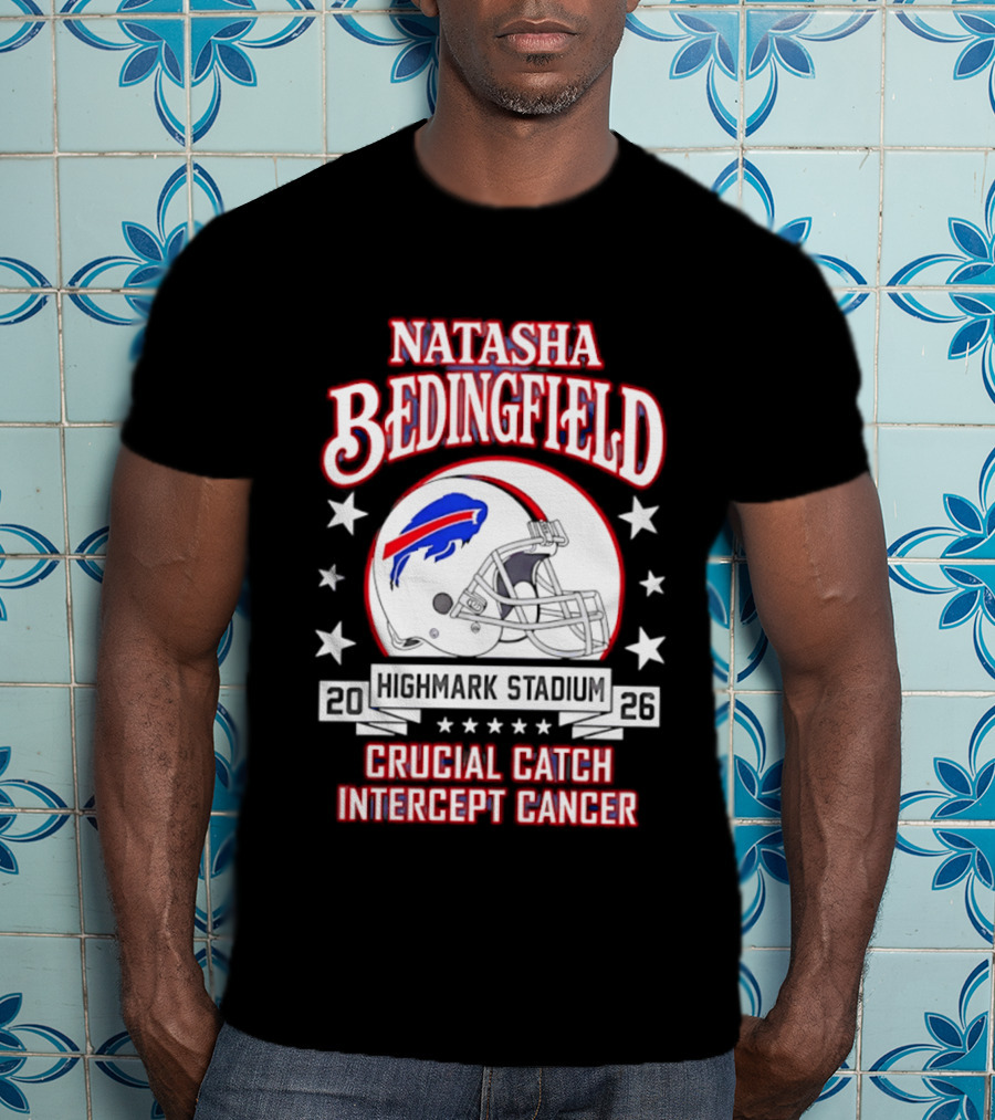 Buffalo Bills Natasha Bedingfield 2026 Crucial Catch Intercept Cancer T-Shirt