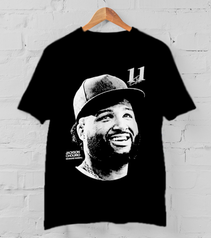 Jackson Chourio Milwaukee Brewers 11 Baseball Player Hat T-Shirt