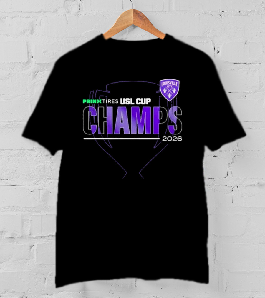 Louisville City FC Prinx Tires USL Cup Champions 2026 T-Shirt