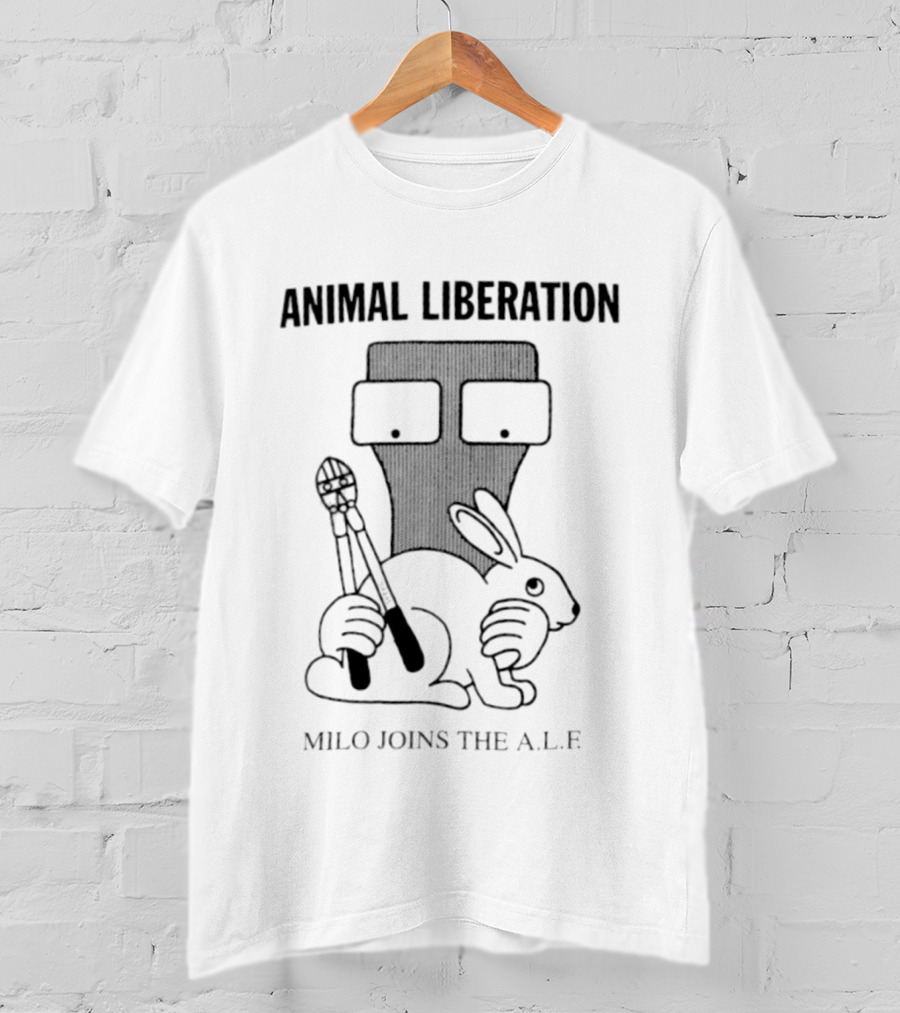 Animal Liberation Milo Joins The ALF Protecting Animals With Brush And Mask T-Shirt