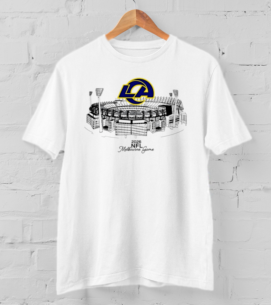 Los Angeles Rams 2026 NFL Melbourne Game MCG Stadium T-Shirt