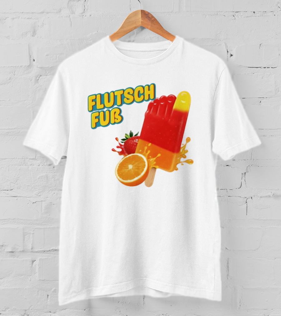 Flutsch Fub Popsicle Orange Strawberry Splash T-Shirt