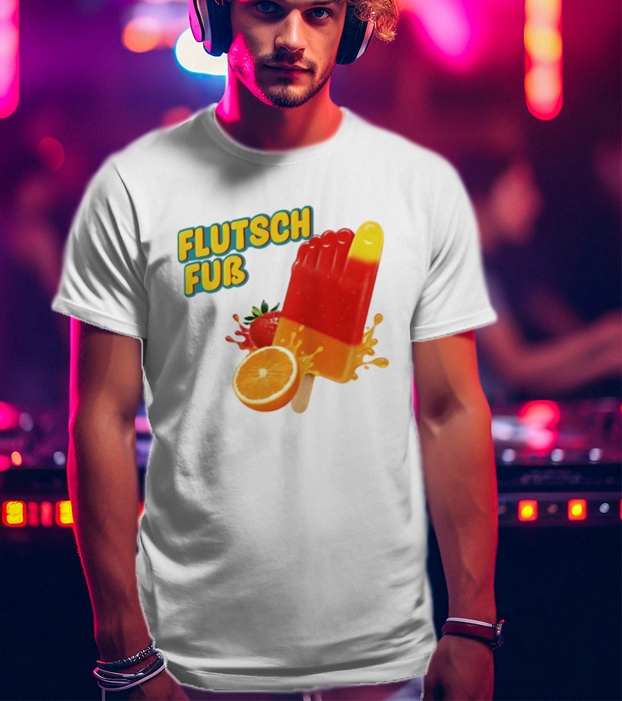 Flutsch Fub Popsicle Orange Strawberry Splash T-Shirt