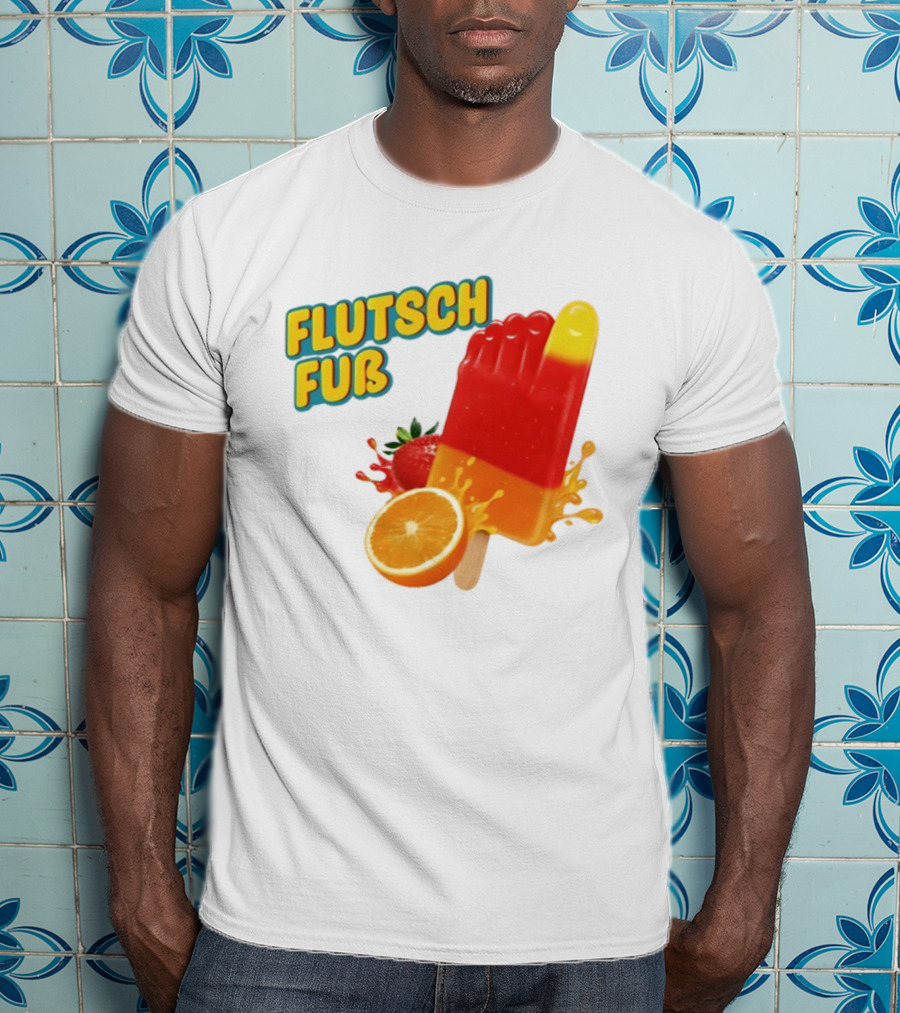 Flutsch Fub Popsicle Orange Strawberry Splash T-Shirt