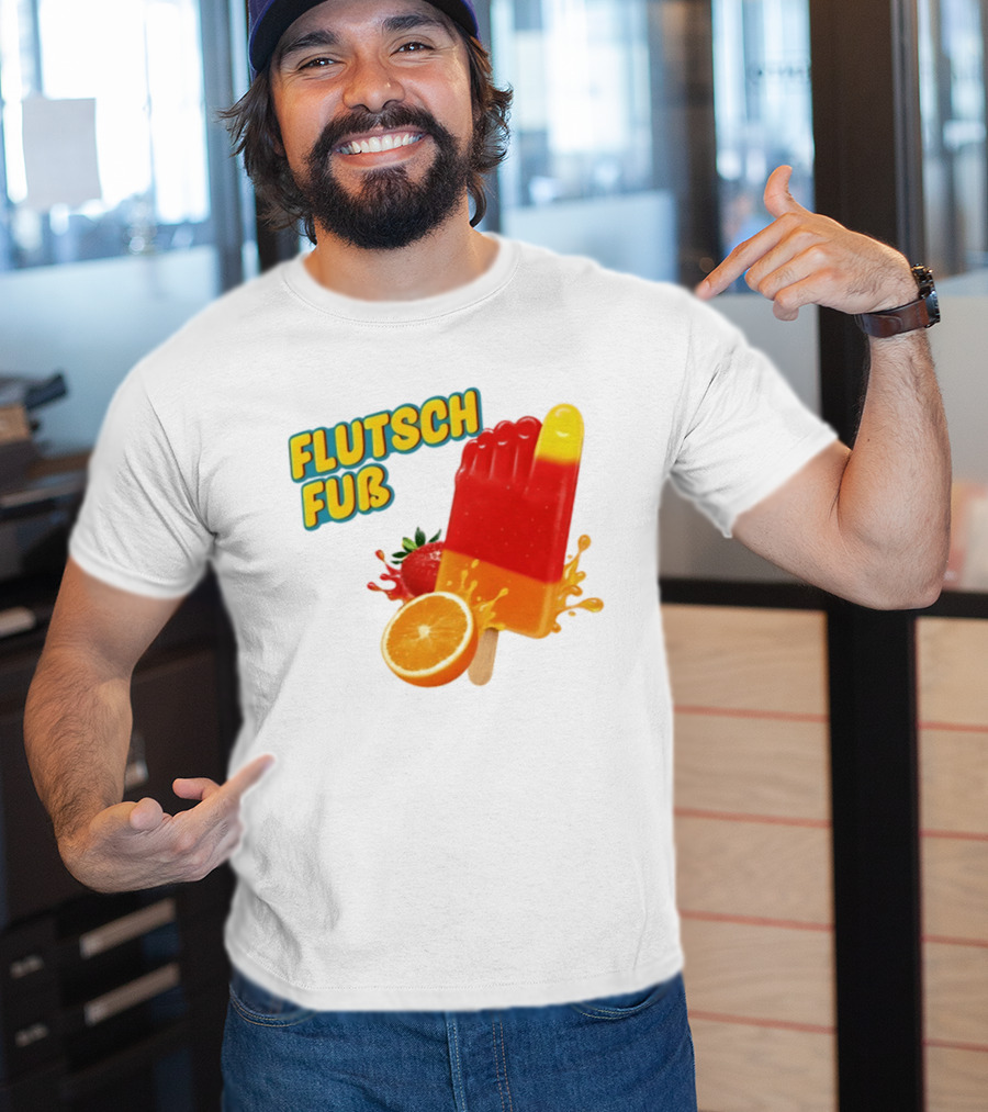 Flutsch Fub Popsicle Orange Strawberry Splash T-Shirt