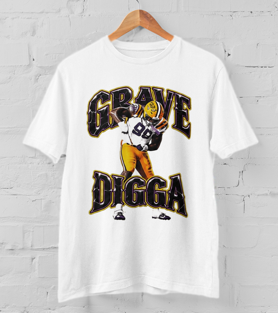 Grave Digga Deuce 90 Gotta Go To Work Football Player T-Shirt