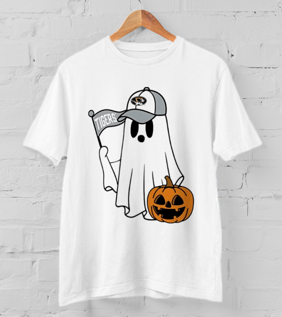 Missouri Tigers Halloween Ghost Pumpkin 2026 T-Shirt